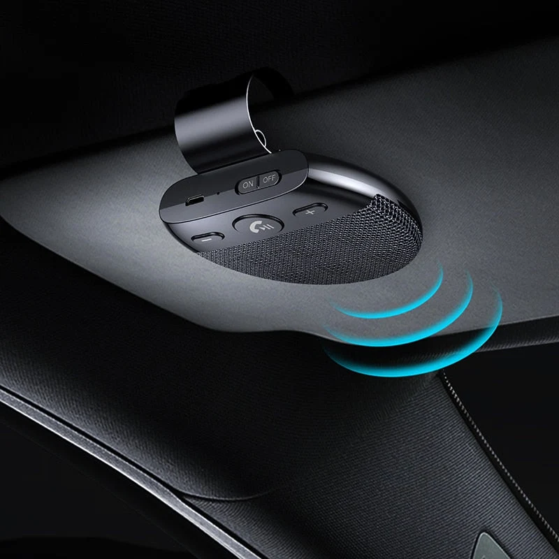 Multipoint Trådløs Bluetooth Solskærm Bilhøjttaler