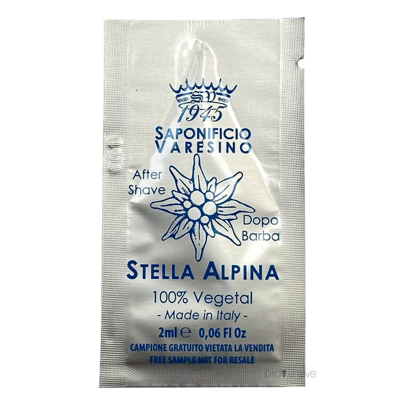 Aftershave, Stella Alpina, Prover, 2 ml.