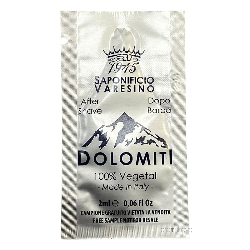 Aftershave, Dolomiti, Prover, 2 ml.