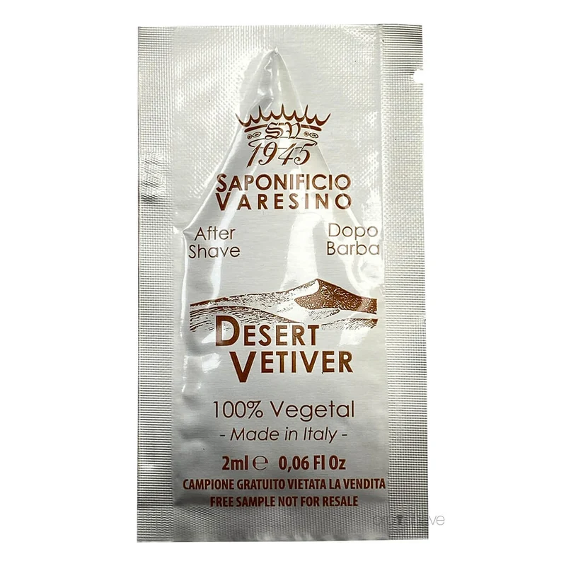 Aftershave, Desert Vetiver, Prover, 2 ml.