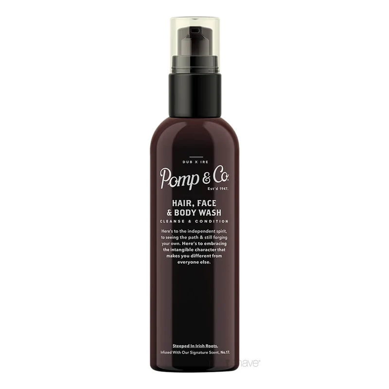 Hår-, ansikts- och kroppstvätt, 200 ml.