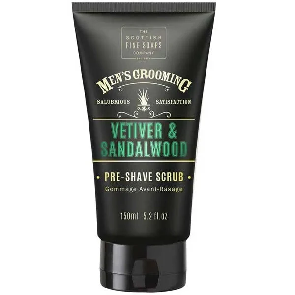 Scottish Fine Soaps Vetiver & Sandalwood Pre-Shave Scrub