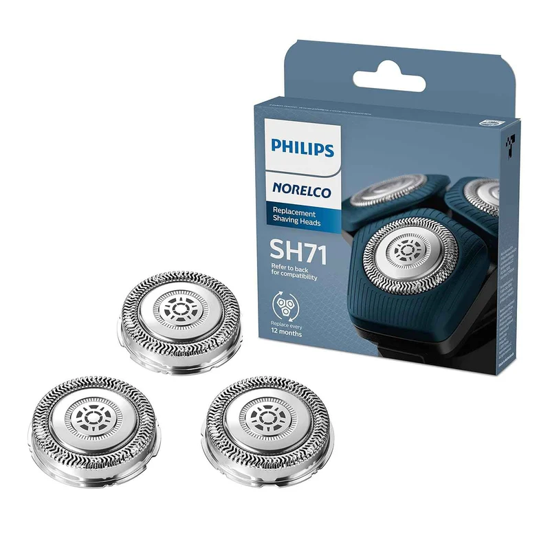 Philips Norelco SH71/52 Genuine Shaving Heads Fits Norelco Shaver Series 5000 Angular and 7000