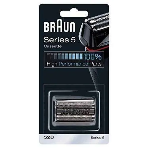Braun 52B Genuine Black Replacement Foil and Cutter Cassette -Fits Older Series 5 Shavers - Made In Germany