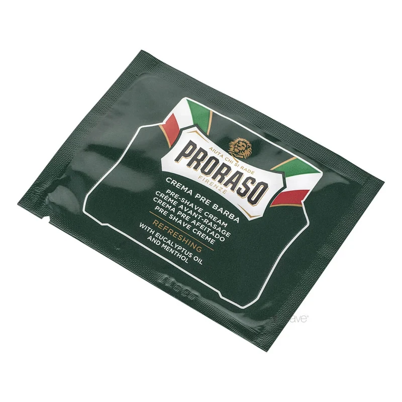 Pre-shave Cream - Refresh, Eucalyptus & Menthol, Prover, 4 ml.