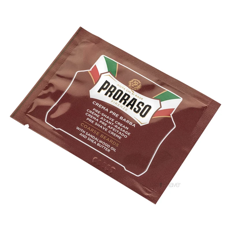 Pre-shave Cream - Nourishing, Sandalwood Oil och Shea Butter, Prover, 4 ml.