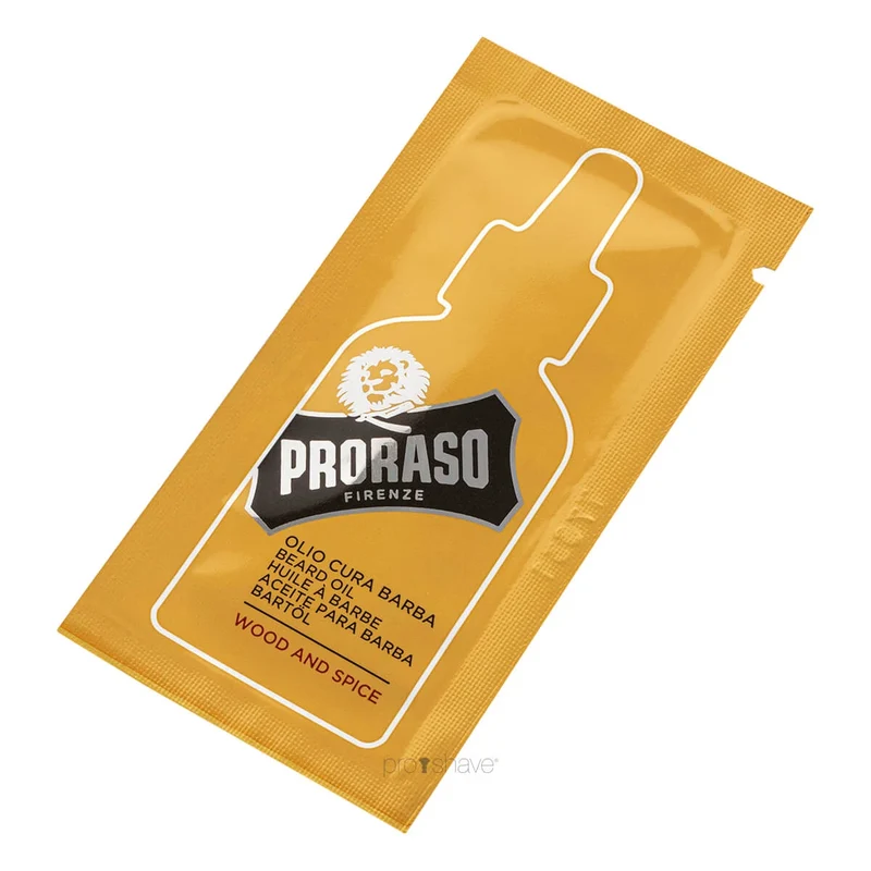 Skäggolja, Wood & Spice, Prover, 3 ml.