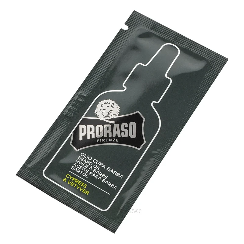 Skäggolja, Cypress & Vetiver, Prover, 3 ml.