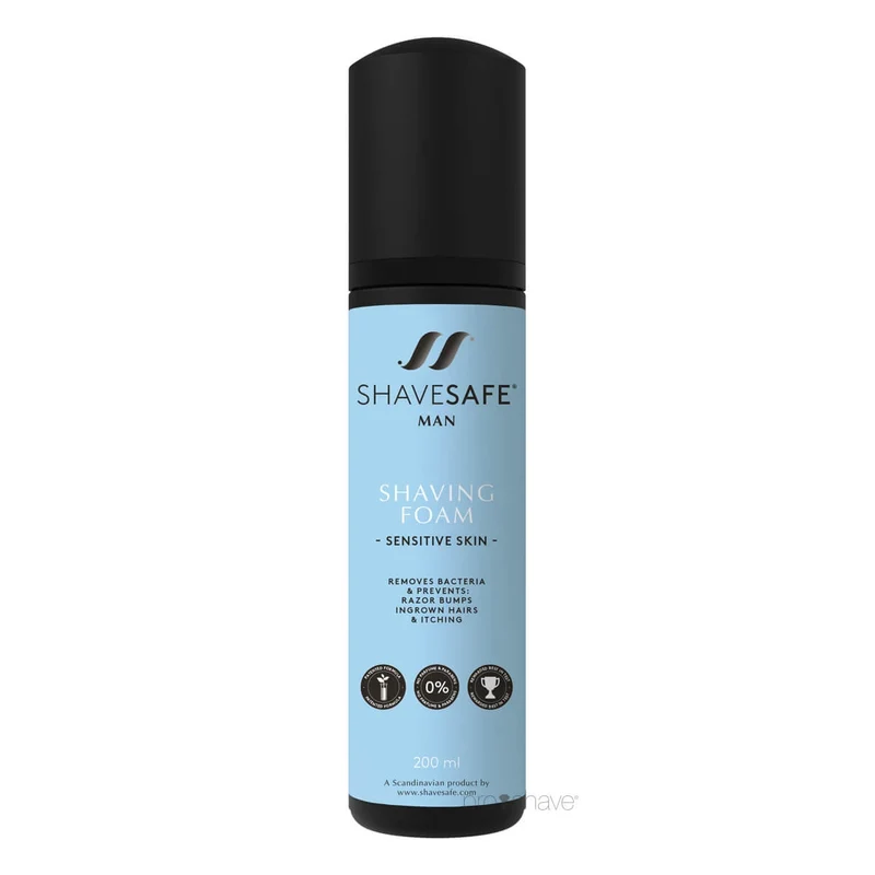 Rakskum, Man, Känslig hud, 200 ml.