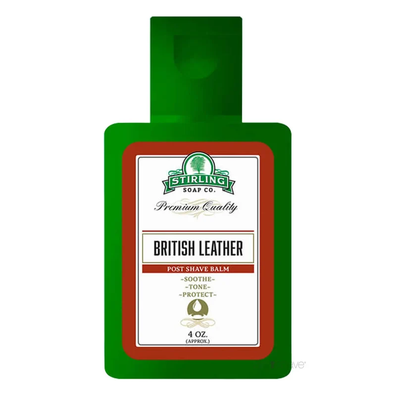 Aftershave Balm, British Leather, 118 ml.