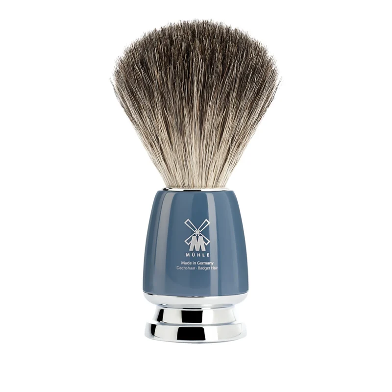 Pure Badger Rakborste, 21 mm, Rytmo, Petrol blue