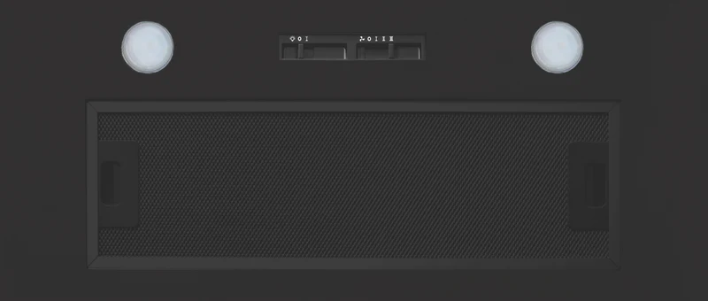 Omega 90cm Undermount Rangehood, Matte Black