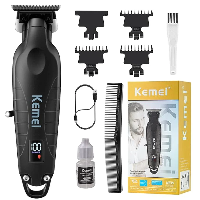 Kemei KM-2293 Professional Cordless Beard & Hair Trimmer for Men