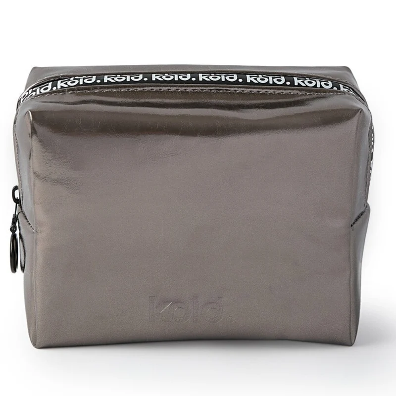Midi Insulated Makeup Bag Chrome