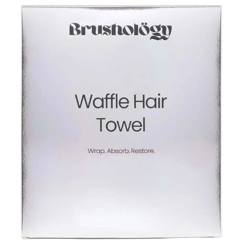Brushology Waffle Hair Towel