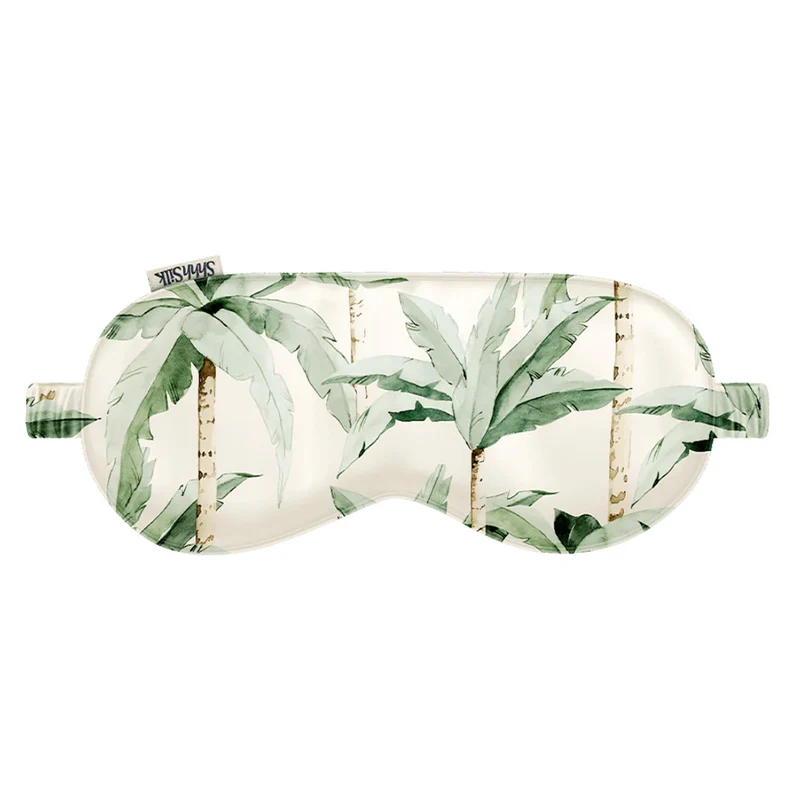Silk Eye Mask Watercolour Palm