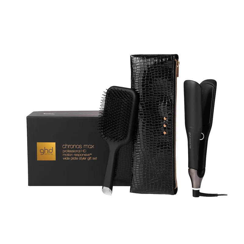 Chronos Max Hair Straightener Black Gift Set