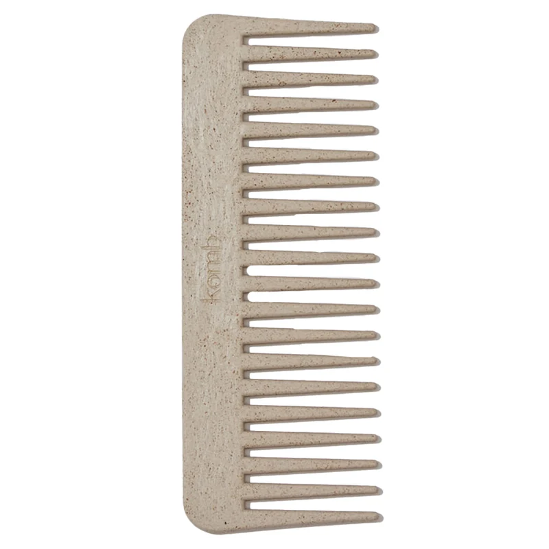 Biodegradable Wide Tooth Comb - Stone