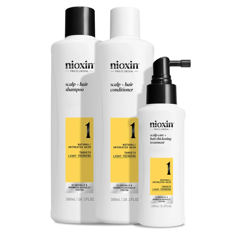 Scalp + Hair Thickening System 1 Full Size Trio