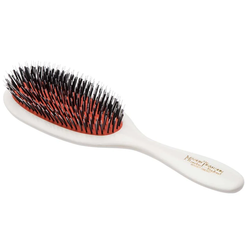 BN3 Handy Boar Bristle & Nylon Hairbrush – Ivory