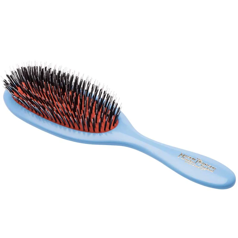 BN3 Handy Boar Bristle & Nylon Hairbrush – Blue