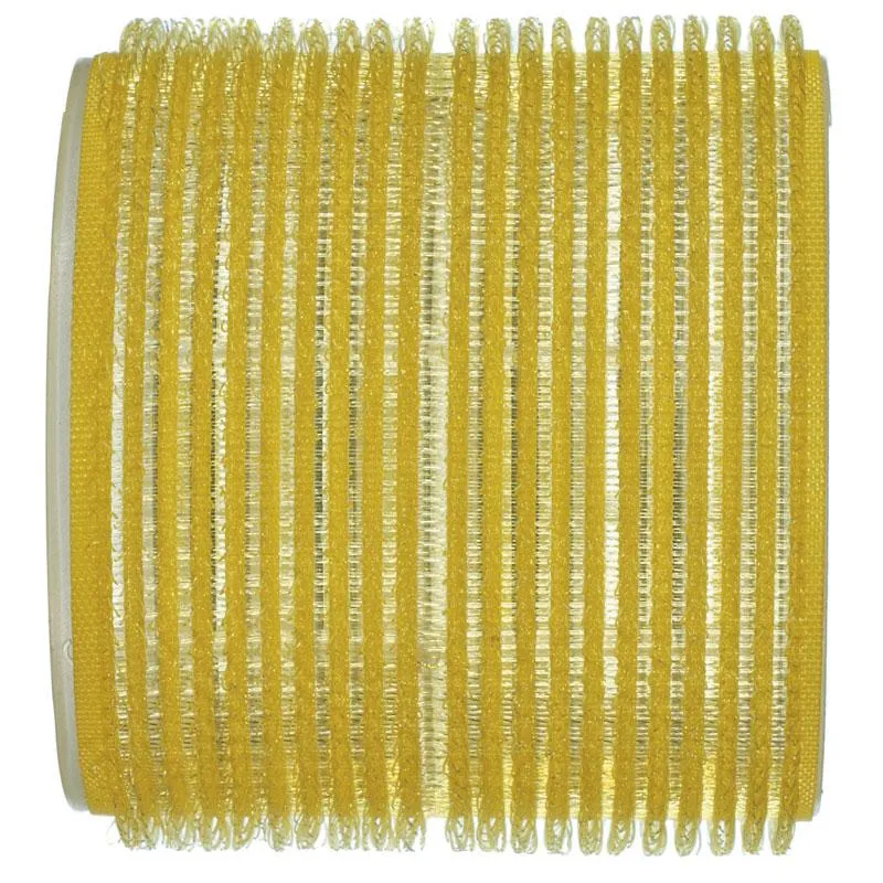 Velcro Rollers 66mm Yellow 6pc