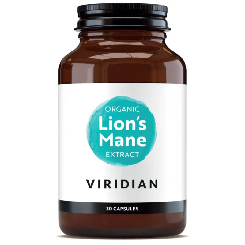 Viridian Plantas Organic Lion’s Mane Extract, 30 capsules