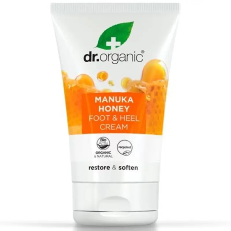 Dr.Organic Manuka Honey Foot and Heel Cream, 125 ml