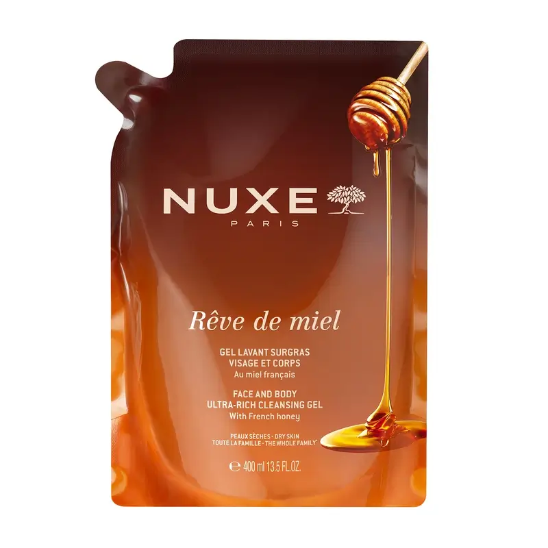 Nuxe Rêve de Miel Face and Body Cleansing Gel Refill 400 ml