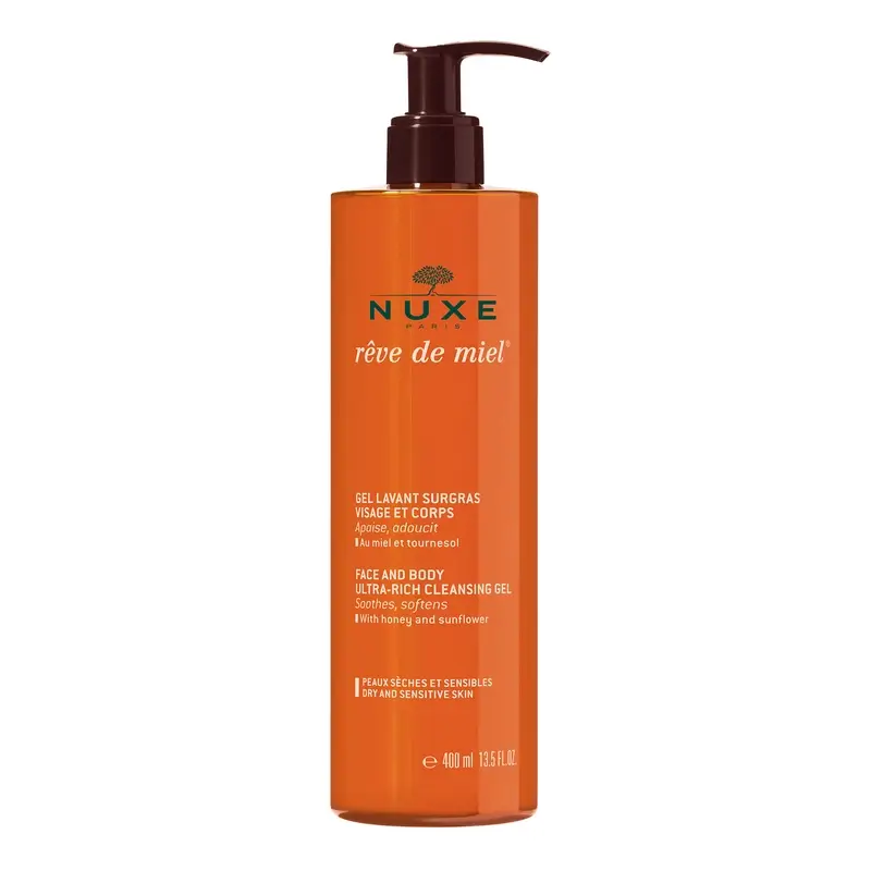 Nuxe Rêve de Miel Face and Body Cleansing Gel 400 ml
