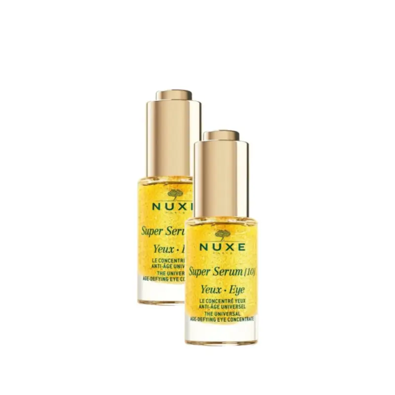 Nuxe Super Serum [10] Universal Anti-Ageing Eye Contour Cream, Pack of 2 x 15 ml