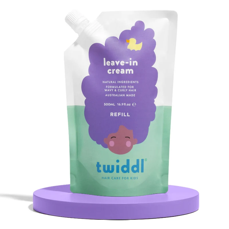 Curl & Hydrate Leave-In Cream Refill for Kids 500mL