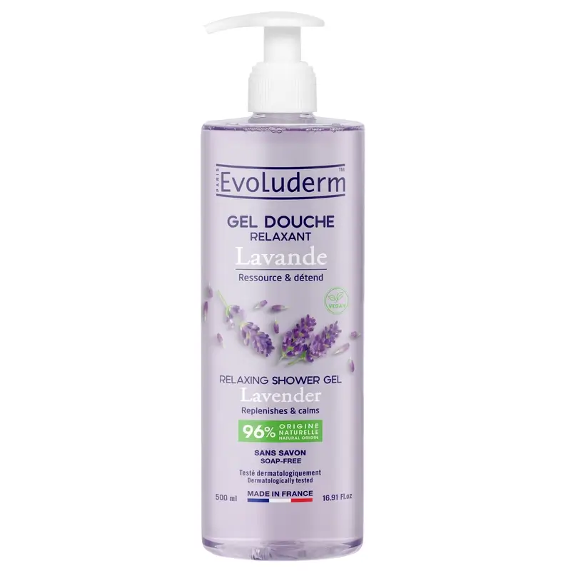 Evoluderm Lavender Shower Gel, 500 ml