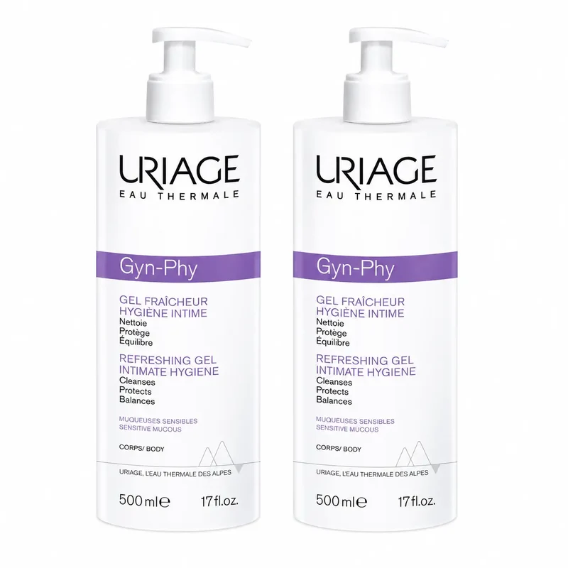 Uriage Gynphy Intimate Gel, 500 ml, pack of 2