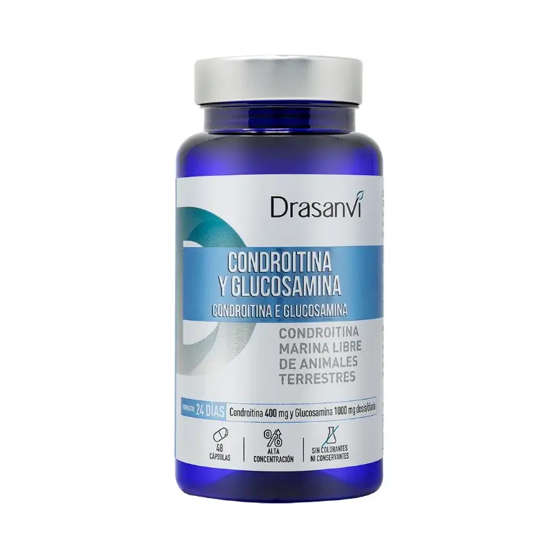 Drasanvi Chondroitin+Glucosamine 48 Capsules Nutrabasicos Drasanvi Bottle
