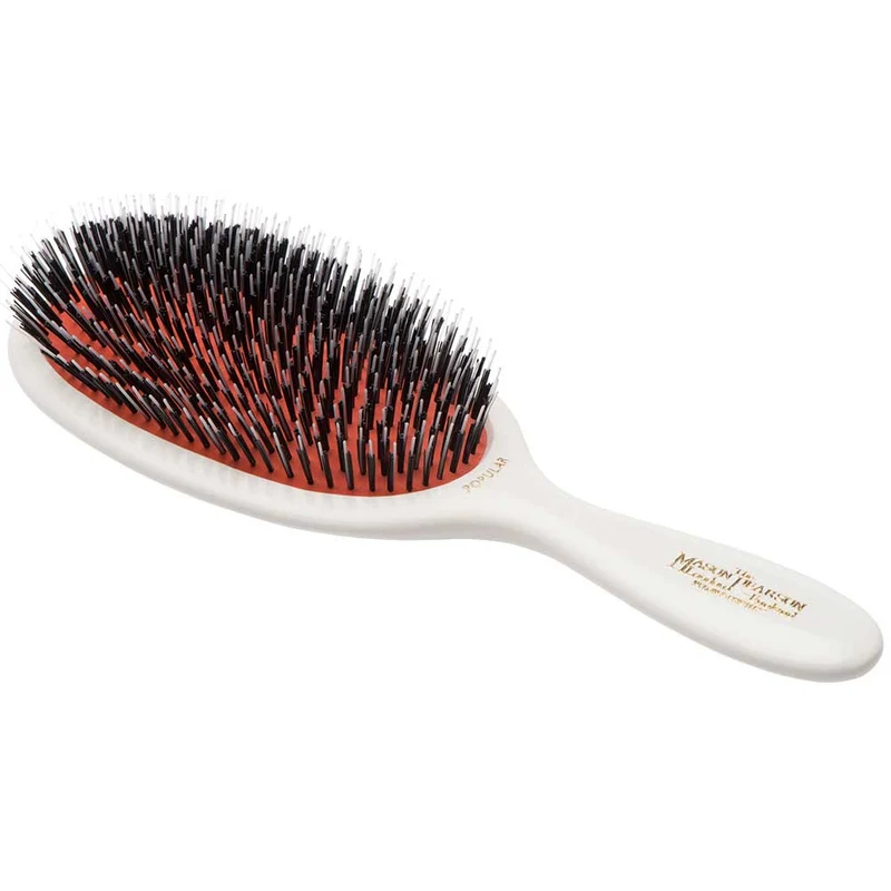 Popular Brush Pure Bristle & Nylon Mix Ivory