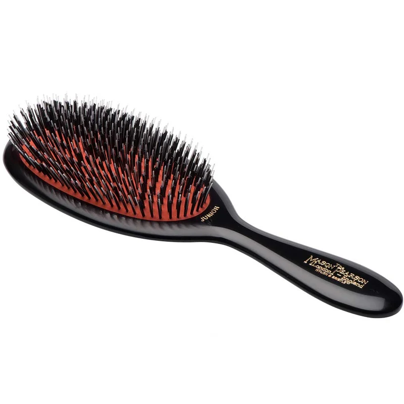 BN2 Junior Boar Bristle & Nylon Hairbrush – Dark Ruby