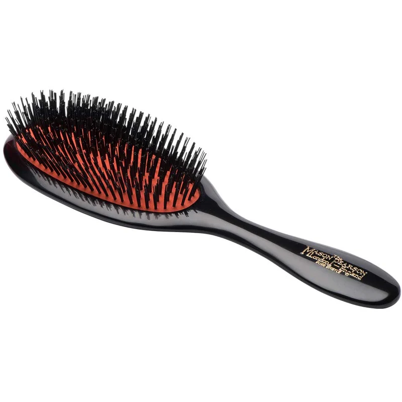 B3 Handy Extra Stiff Boar Bristle Hairbrush – Dark Ruby