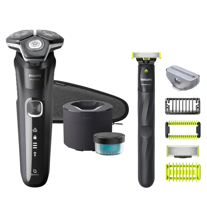 Philips Shaver Series 5000 Wet & Dry Skiniq, 360D heads