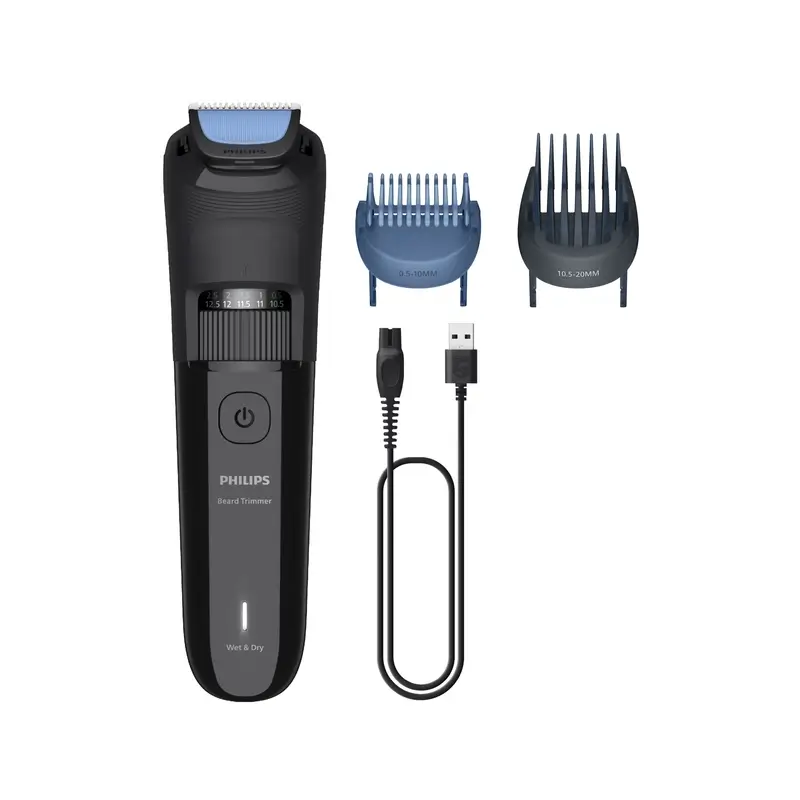 Philips Beard Trimmer 3000 Series Beard trimmer with rounded tip bladesbeard Trimmer