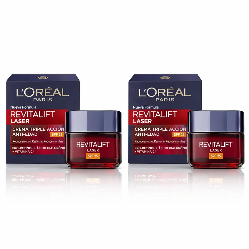 L'Oréal Revitalift Laser Day Cream SPF 25 50 ml, pack of 2