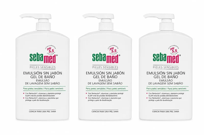 Sebamed Bath Gel Soap Free Emulsion 1000 Ml, pack 3