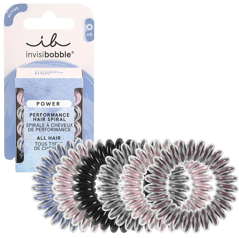 Power Hair Spiral Hair Ties Be Visible 6pc