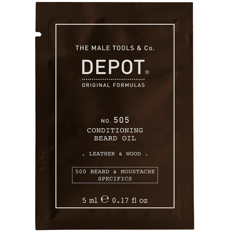 No.505 Conditioning Beard Oil - Leather + Wood 30ml