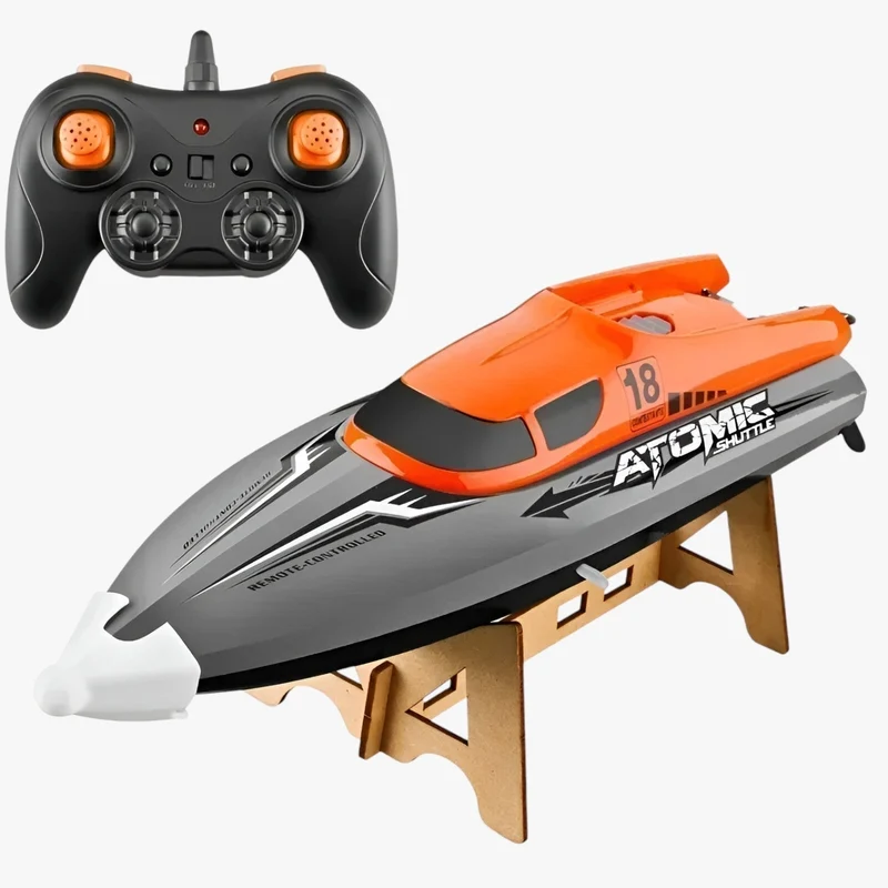 Hurtig RC Racer - Vandkølet Elbåd med Automatisk Genopretning