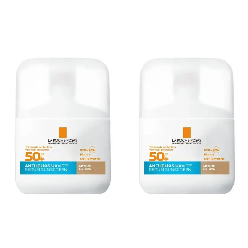 La Roche Posay Anthelios Uvair Sun Serum Spf50+ Tinted Medium , 2X50 Ml