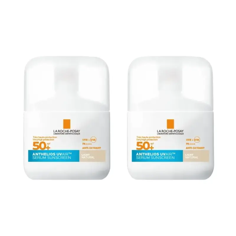 La Roche Posay Anthelios Uvair Sun Serum Spf50+ Tinted Light , 2X50 Ml
