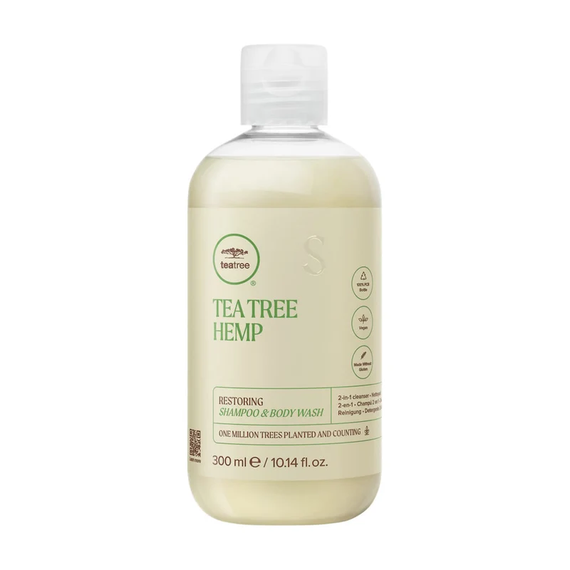 Tea Tree Hemp Restoring Shampoo and Body Wash 300ml