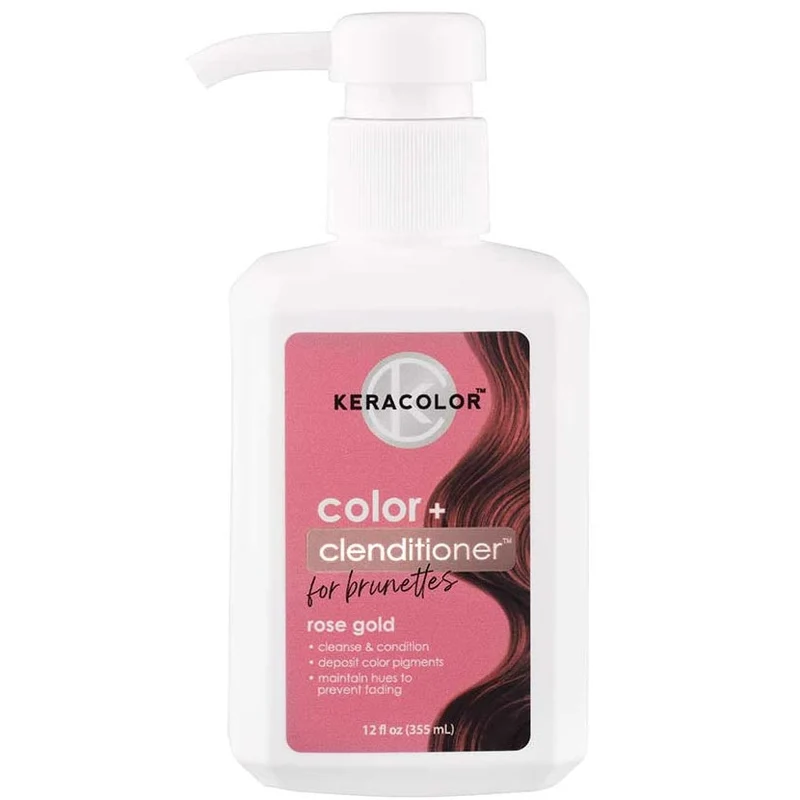 Keracolor Colour + Clenditioner for Brunettes Rose Gold 355ml