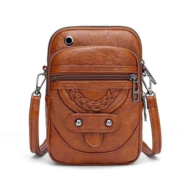 Elegant Vintage Skuldertaske i Kvalitetslæder